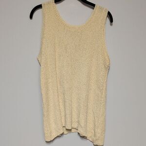 Chic Cream Knit Tank Top